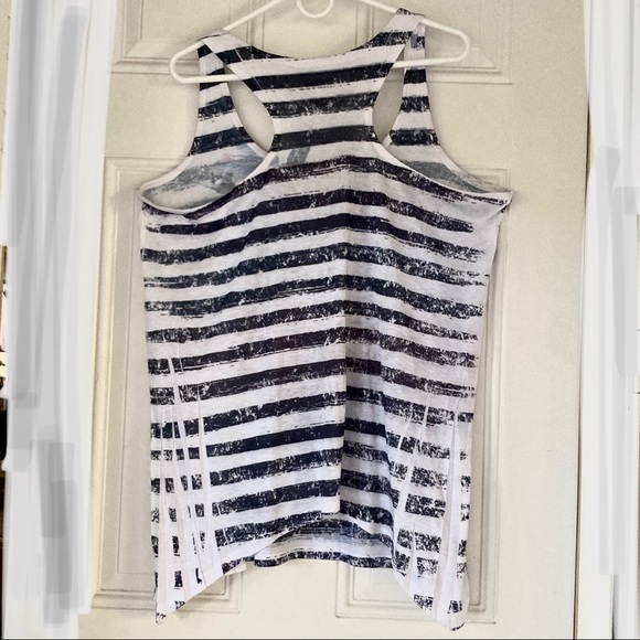 LANE BRYANT Nautical Floral Stripes Swing Tank Top Womens Large  14 16 - Picture 9 of 15